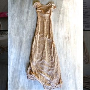 Sorella Vita gold sequin gown